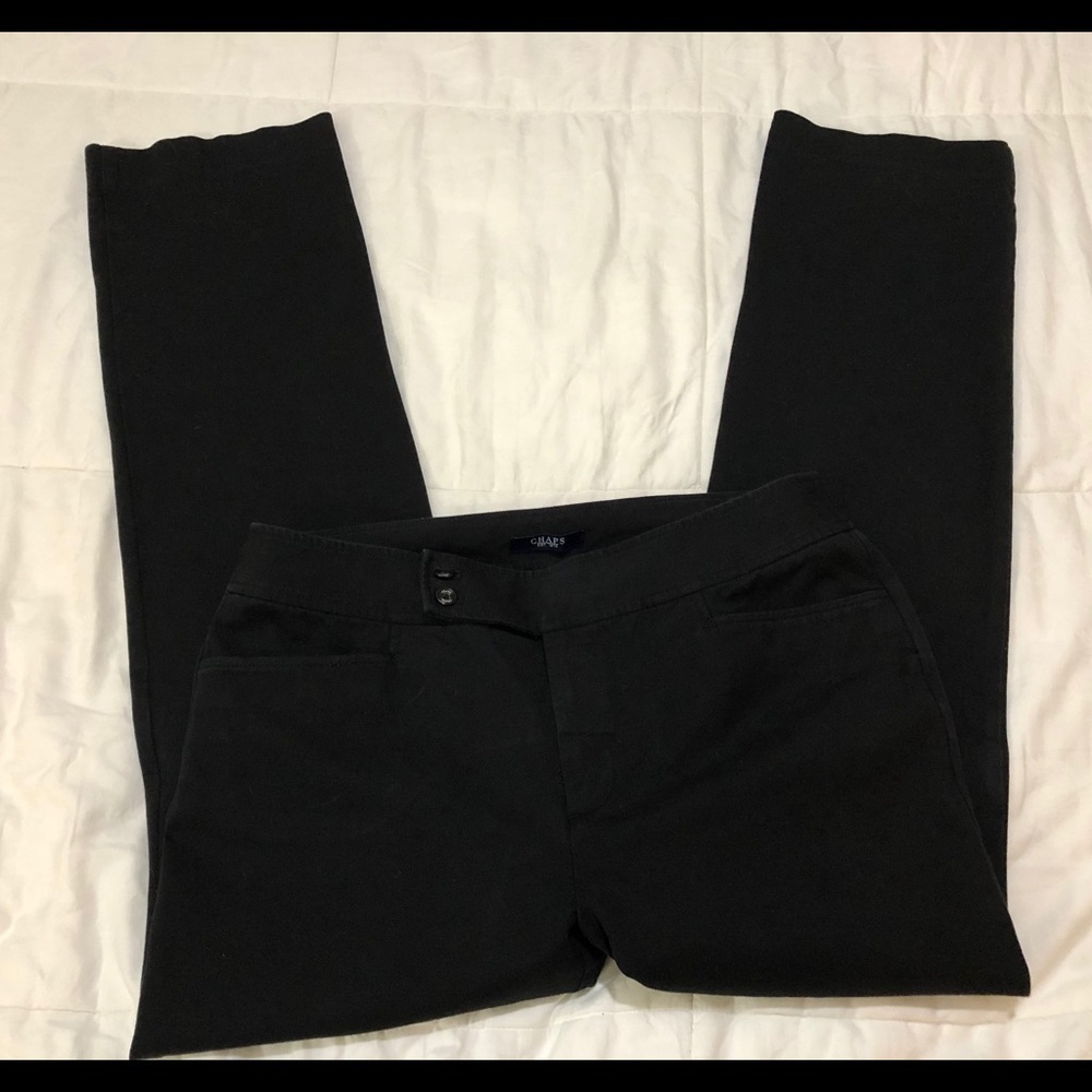 Chaps Black Women's Trousers 12 - Picture 3 of 7